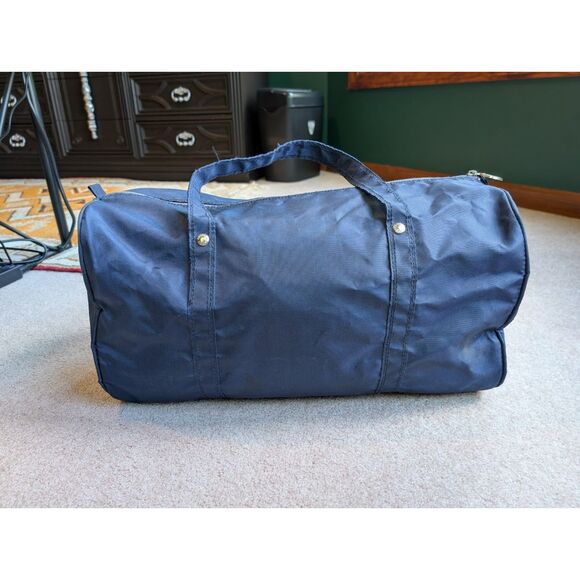 Vintage Navy Adidas Boston Bag Duffle Bag - Picture 3 of 8